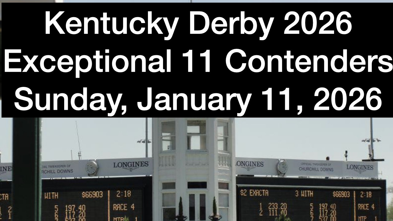 Kentucky Derby 2026 Video Update (1-11-26)