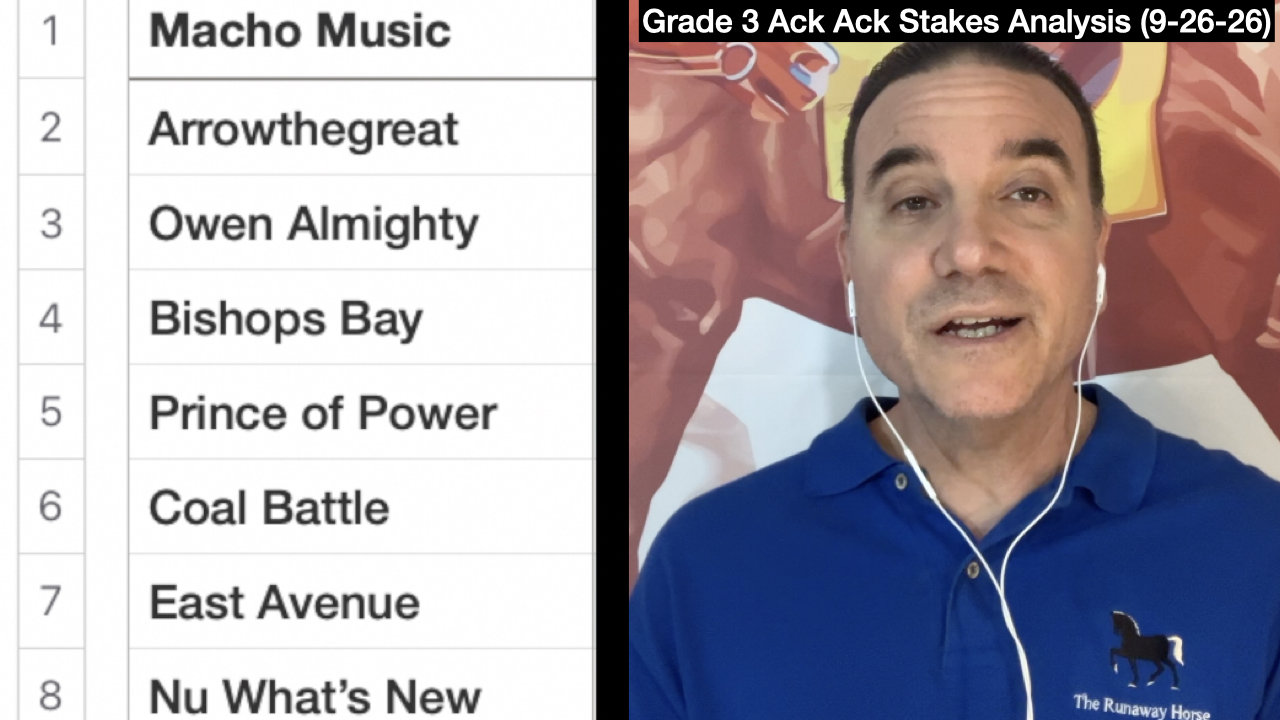 Ack Ack Stakes 2026 Video Analysis (9-26-26)