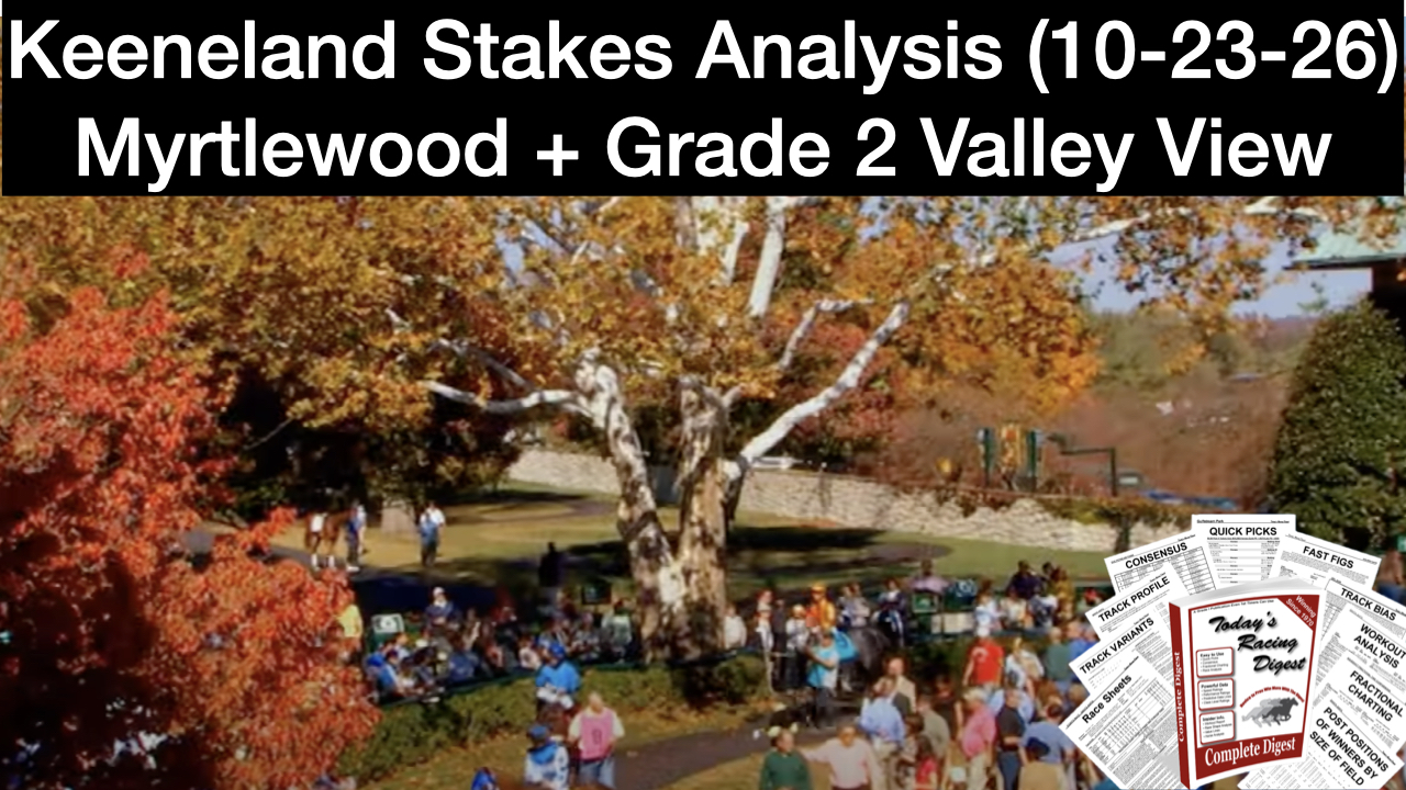Keeneland 2026 Stakes Analysis (10-23-26)