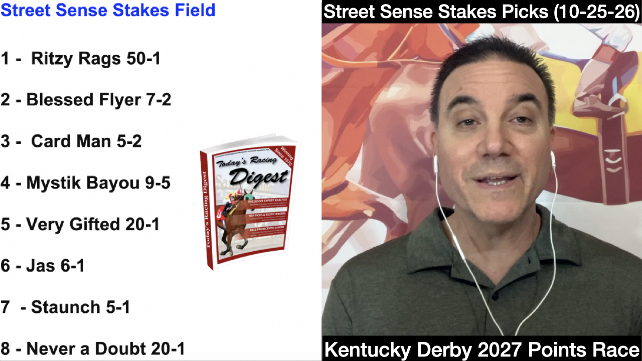 Street Sense Stakes 2026 Video Picks