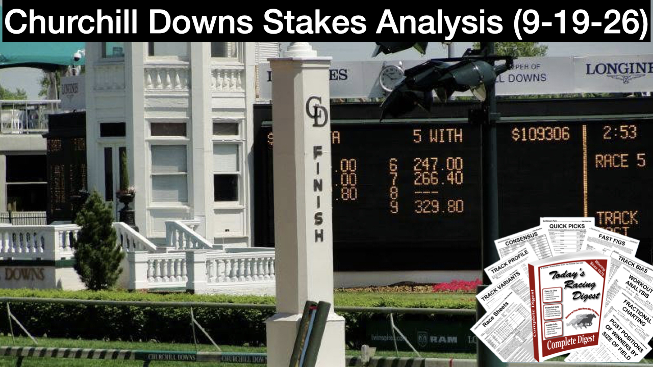 Churchill Downs Stakes Picks Video (9-19-26)